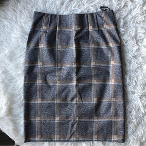 Bodycon Plaid Pencil Skirt